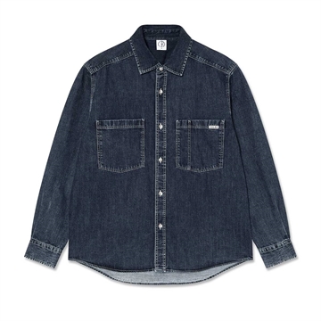 Polar Skate Co Mike L/S Shirt Denim Washed Blue